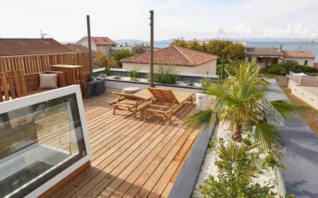 L’Hacienda Triplex à la Pointe Rouge – Vue mer